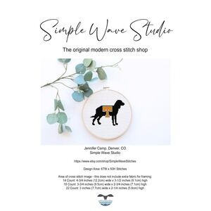 Tennessee Football Smokey Dog Counted‎ Cross Stitch Pattern Kit